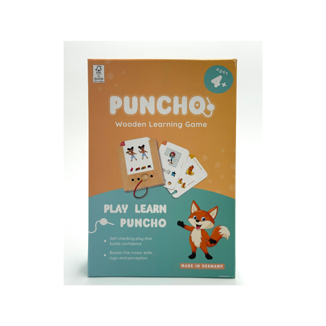 Puncho 4+ Wooden Box & 1 Set of Cards
