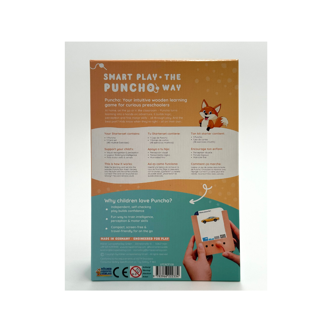 Puncho 4+ Wooden Box & 1 Set of Cards - Image 2