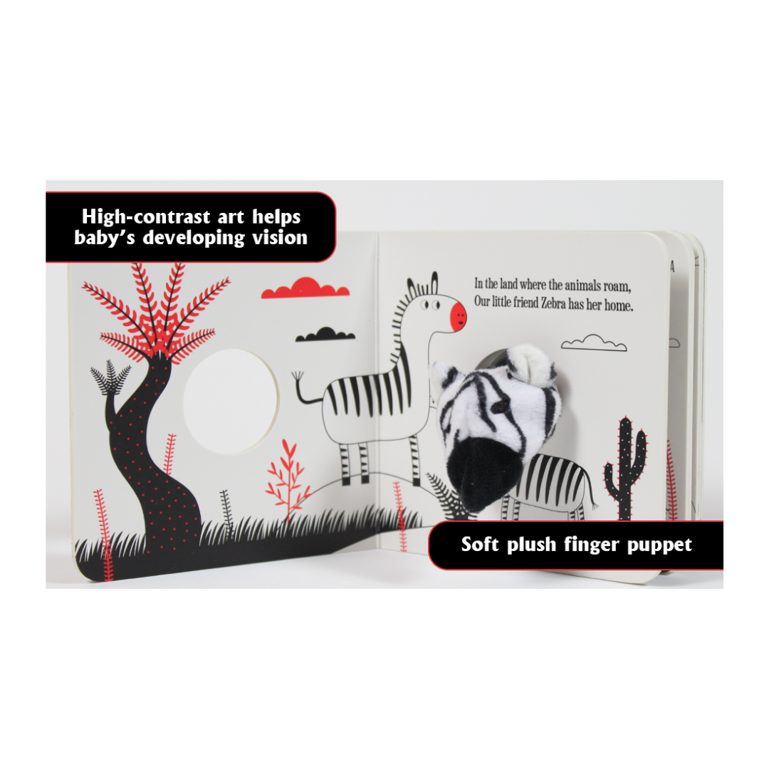 Happy Fox Finger Puppet Little Zebra - Imagen 2