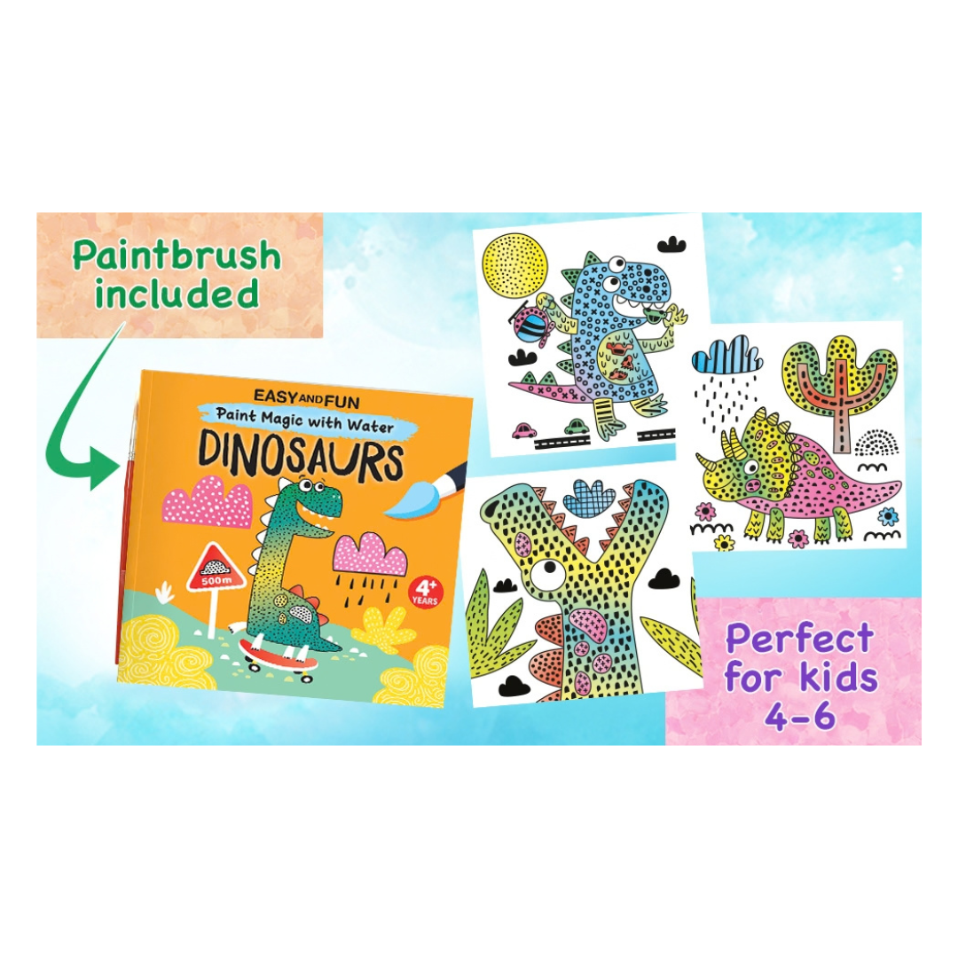 Easy and Fun Paint Magic with Water: Dinosaurs - Imagen 3